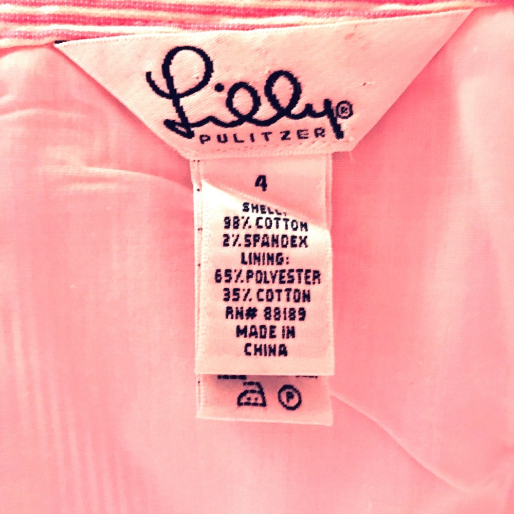 Lilly Pulitzer Heart Skirt Suit Blazer 8 Skirt 4 - Picture 7 of 8